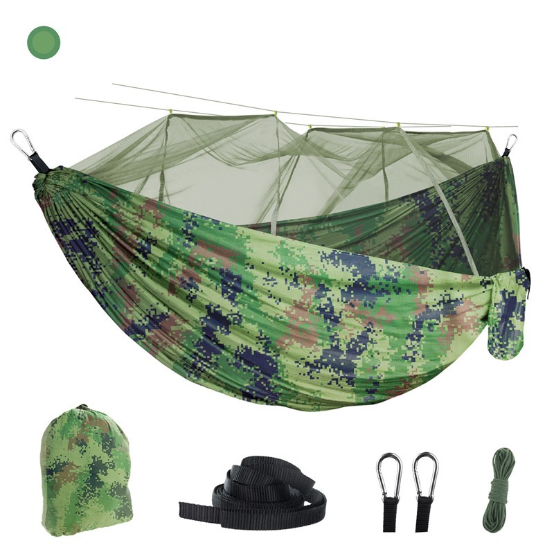 Hammock Outdoor Mosquito Net – 210T Parachute Nylon Camping Hammock with Built‑In Bug Net & Dense Mesh Protection - Image 2