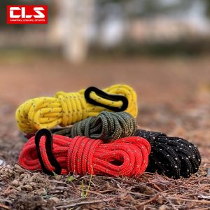 Outdoor Camping 4mm Reflective Rope Tent Rope To Send Fixed Buckle 4 Sets Of Sky Curtain Pull Rope Windproof Camping Support Rod Rope