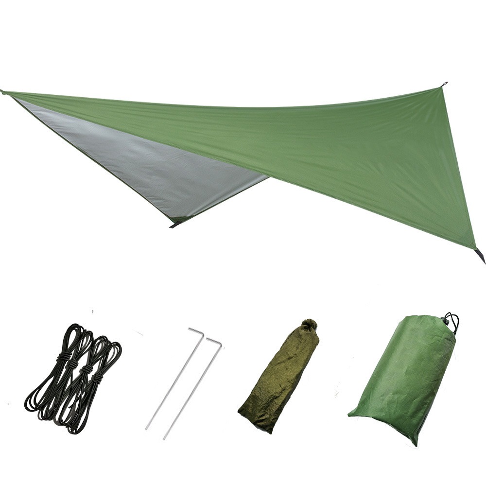 Outdoor Supplies Multifunctional Triangular Canopy Waterproof Rain Proof Sunscreen Tent Camping Supplies Beach Sunshade Cloth - Image 2