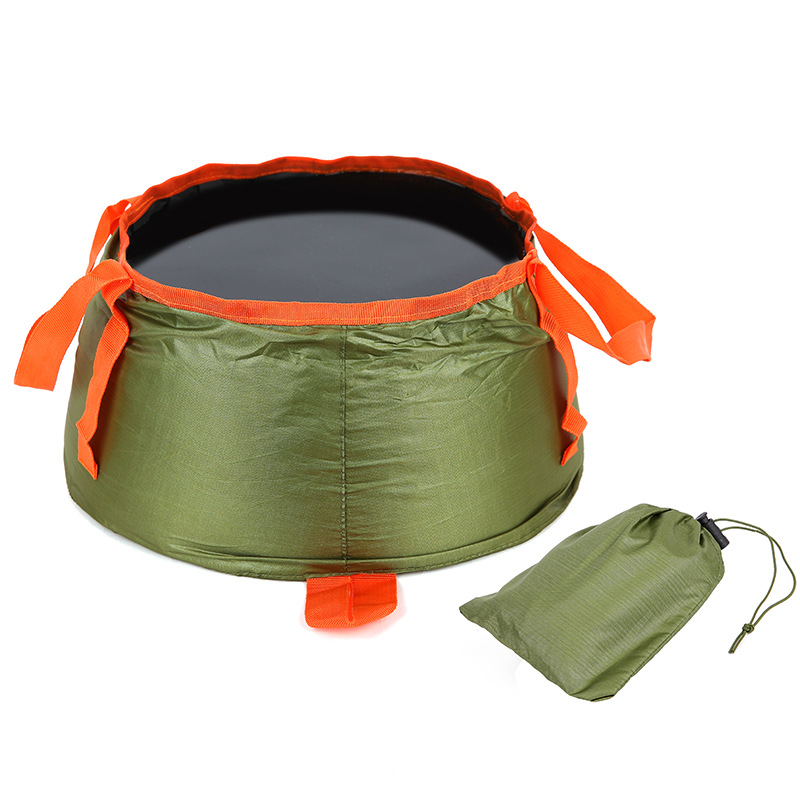 Outdoor Folding Bucket, Portable Water Tank, Large Capacity Water Storage Bag, Mountain Camping, Travel, Washbasin - Image 3