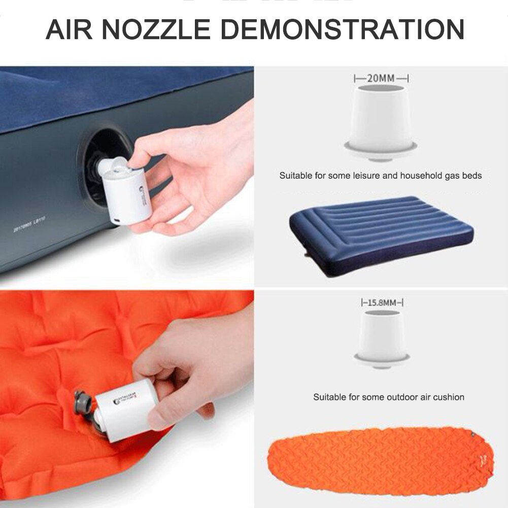 Ultralight Mini Camping Air Pump – USB Rechargeable 3‑Mode Inflatable Pump & Camping Light - Image 6