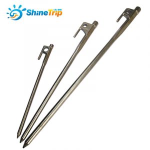 Camping tent pegs 304 stainless steel pegs tent Accessories 20cm,30cm,40cm suitable for large tent and sunshelter