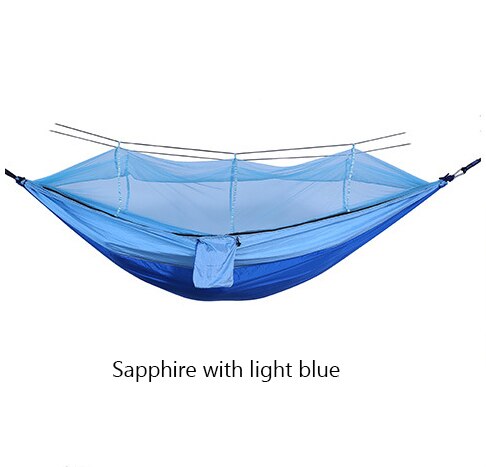 Bourette spinning 210T Nylon Hammock Outdoor Anti-mosquito Hammock Outdoor Camping Goods Bed Bearing - Image 9