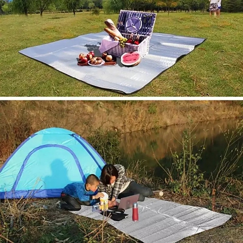 Thick Waterproof Picnic & Camping Mat – Aluminum‑Film Moisture‑Proof Outdoor Beach Blanket - Image 4
