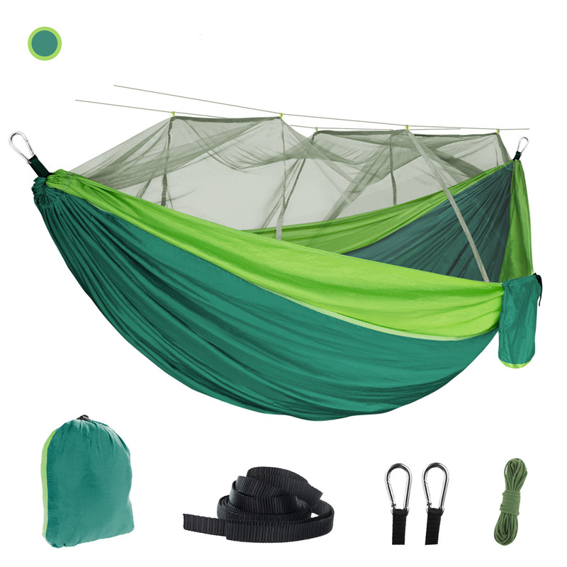 Hammock Outdoor Mosquito Net – 210T Parachute Nylon Camping Hammock with Built‑In Bug Net & Dense Mesh Protection - Image 7