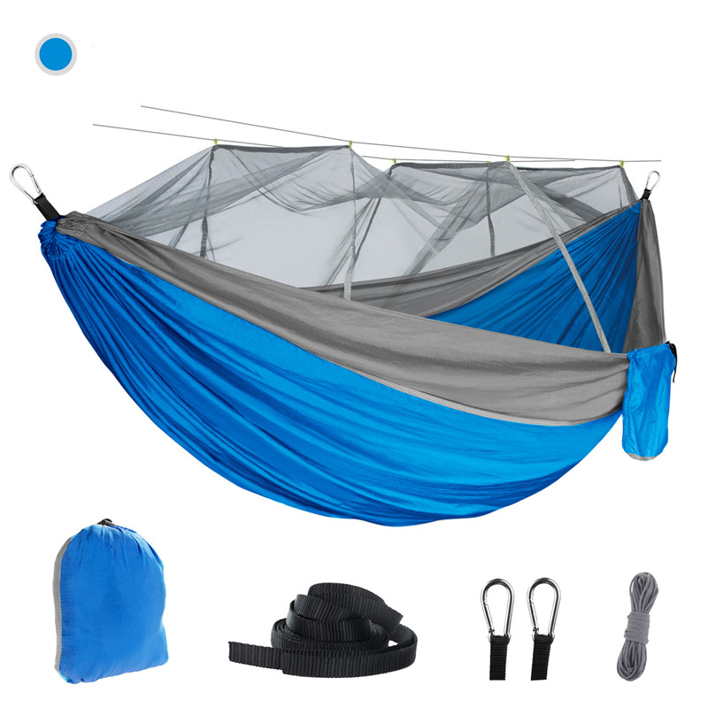 Hammock Outdoor Mosquito Net – 210T Parachute Nylon Camping Hammock with Built‑In Bug Net & Dense Mesh Protection - Image 6