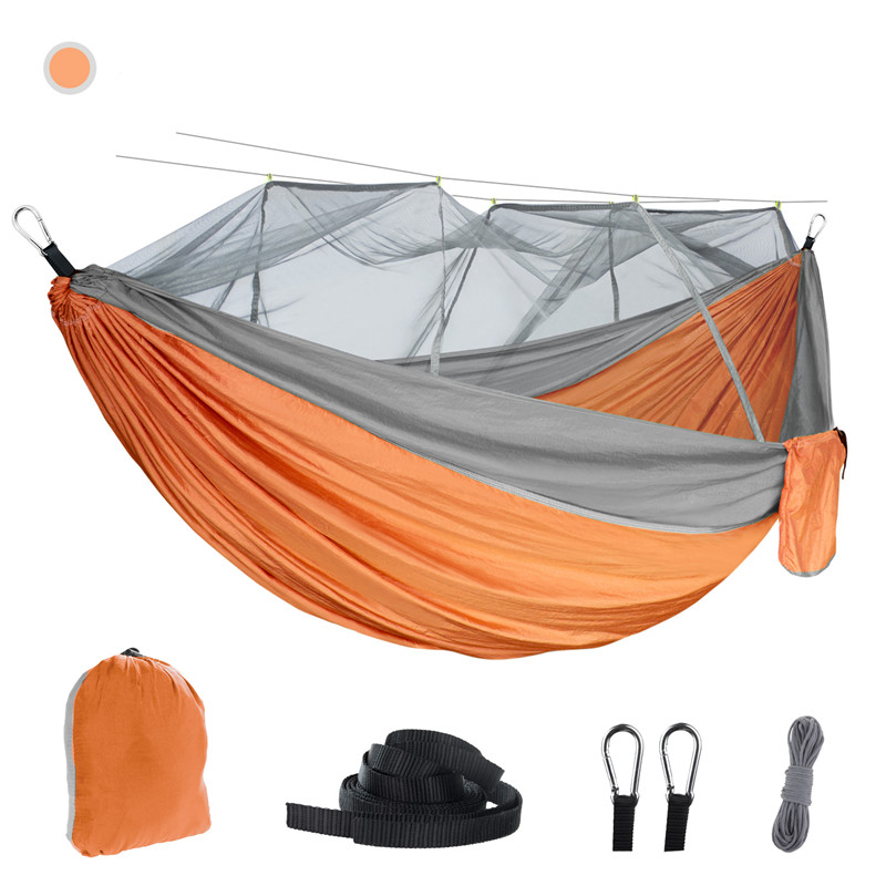 Hammock Outdoor Mosquito Net – 210T Parachute Nylon Camping Hammock with Built‑In Bug Net & Dense Mesh Protection - Image 3